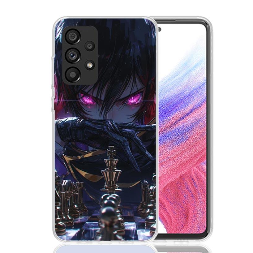 Чехол для телефона с аниме Code Geass для Samsung Galaxy A52 A32 A22 A12 A02S A50S A30S A51 A31 AA71 Note 20 Ultra 10 S10 Plus Galaxy A52