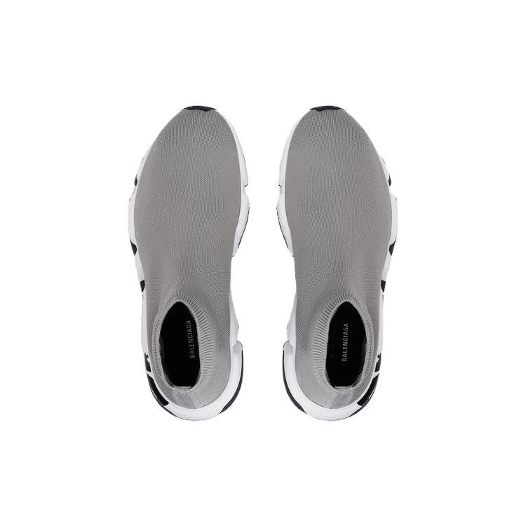 Balenciaga Graffiti Speed Graffiti High top Casual Shoes Men's Gray Black White 605972W05GE1391
