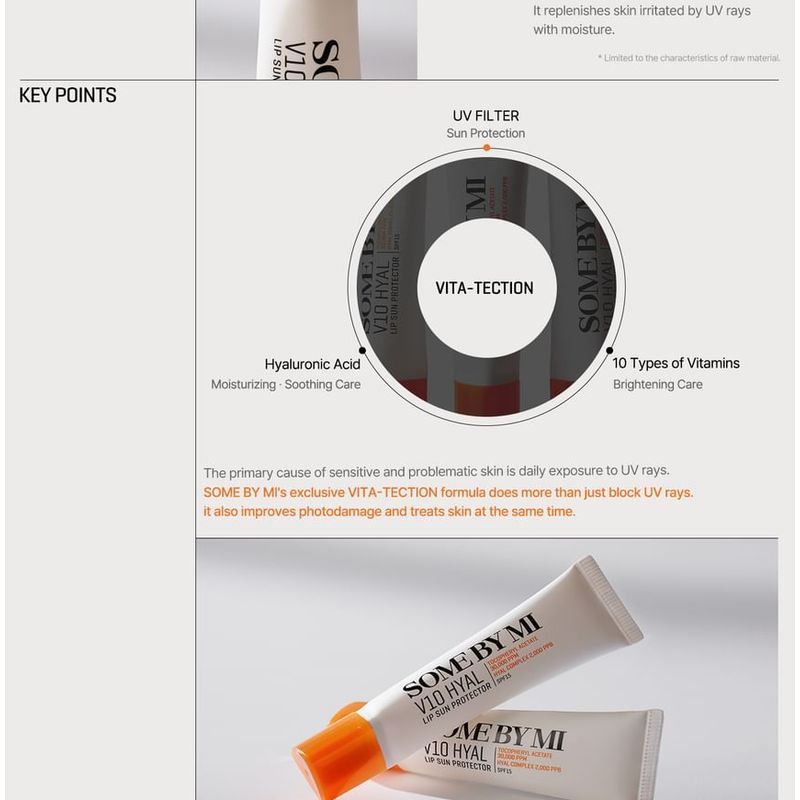 SOME BY MI Набор-комплект V10 Hyal Lip Sun Protector