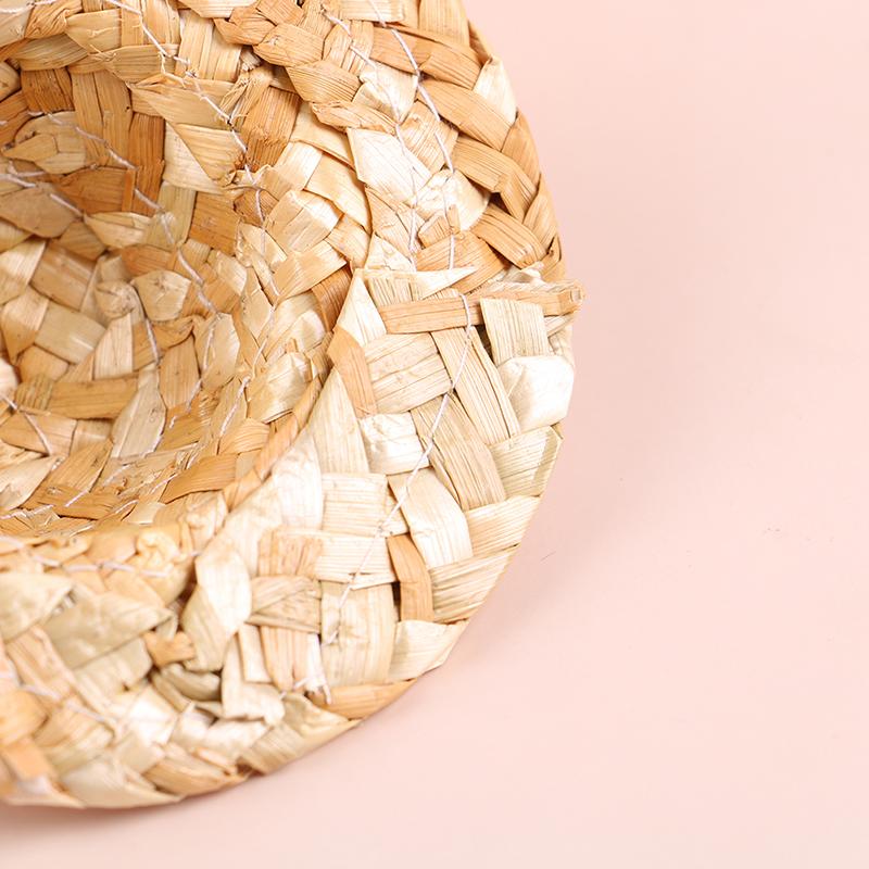 2 шт., ручная работа, маленькая соломенная шляпа, украшение для куклы, аксессуары для ювелирных изделий своими руками