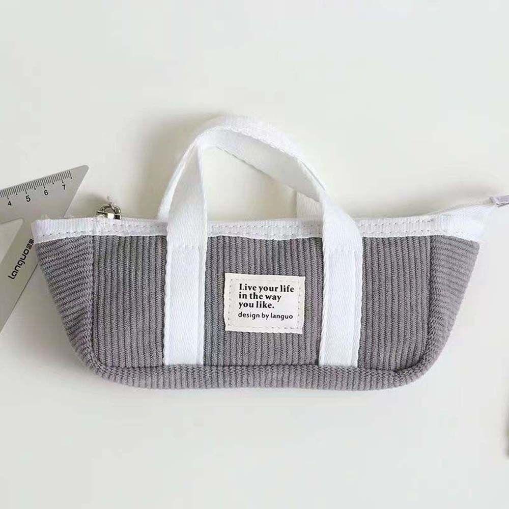 Desktop Storage Handheld Stationery Bag Handheld Pencil Pouch Korean Style Pencil Case Children