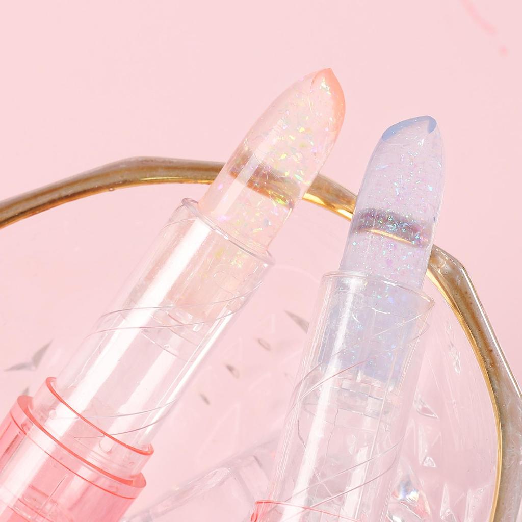 Меняющий цвет бальзам для губ, температурная помада, долговечная водостойкая кристальная желейная помада, макияж