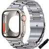 Стеклянный корпус + Металлический ремешок из нержавеющей стали для Apple Watch S11 S10 42 мм 46 мм 45 мм 44 мм 41 мм 40 мм iWatch Серии 11 10 9 8 7 6 5 4 se