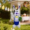 Надувной Пасхальный Кролик Уличный Декор Праздничный Рождественский Подарок Встроенные Светодиодные Огни