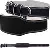 Ceinture Musculation - Mytra Fusion - Ceinture Musculation Cuir - Fitness, Haltérophilie, Deadlift, Powerlifting - Noir - L