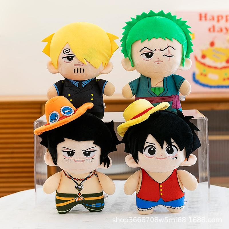 Милая плюшевая игрушка One Piece Солон Луффи Шанцзи Эйс Мягкие плюшевые игрушки Луффи Gear 5 Санджи Брук Тони Тони Чоппер
