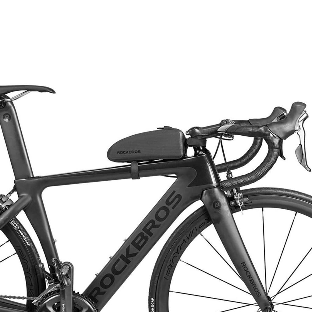 Torba rowerowa mocowana na ramę wodoodporna 1.5l as-019 - czarna