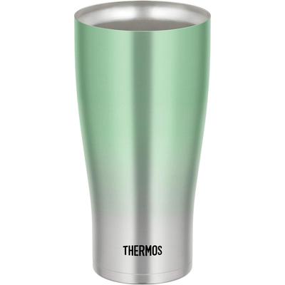 Термос-кружка с вакуумной изоляцией Thermos 0,6 л Зеленый градиент JDE-601C G-FD Подарок на День отца Пиво Мужской Женский Подарок на день рождения