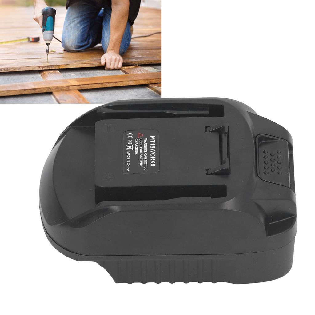 Power Tool Battery Converter ABS 6 Pin Battery Adapter Replacement for 18V BL1815 BL1820 BL1830 BL18