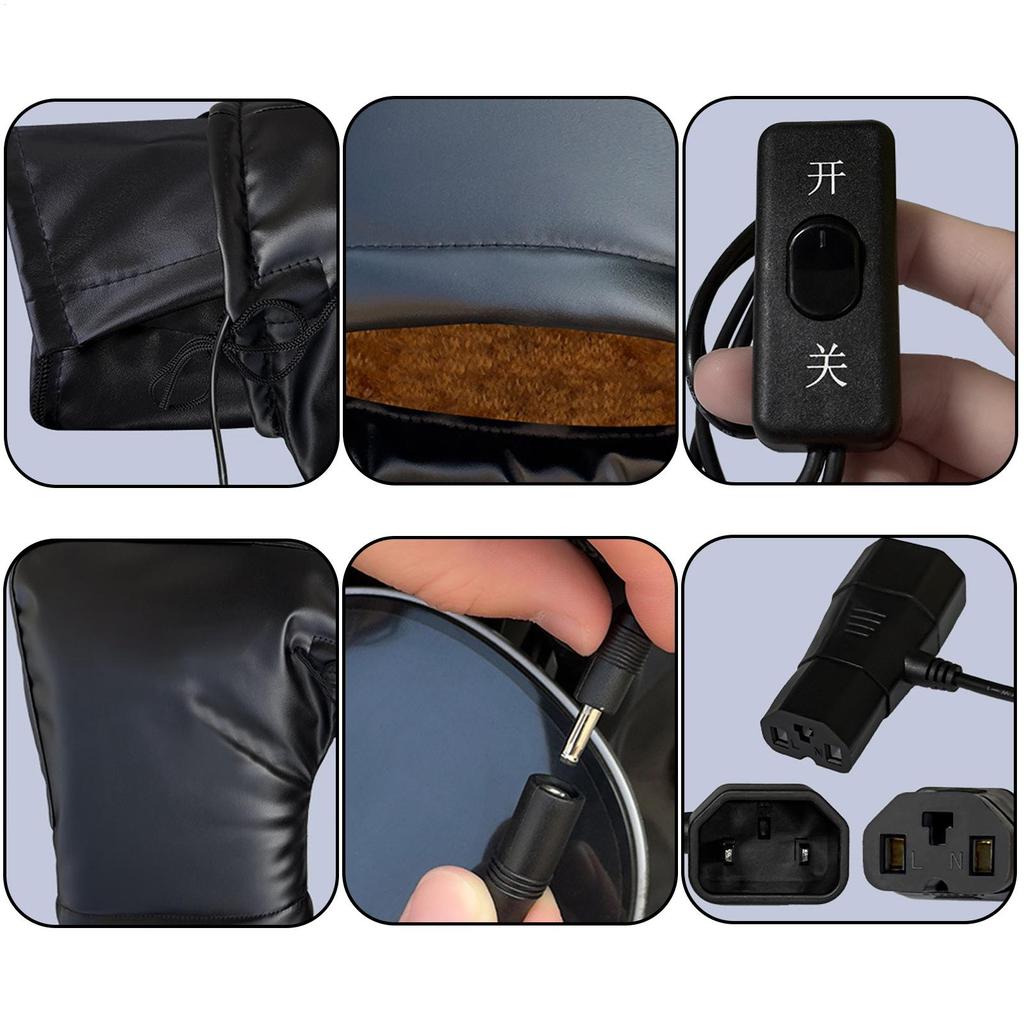 Heated Motorcycle Handlebar Gloves Windproof Hands Warmer Motorcycle Handlebar Warmers Mittens For Scooters ATVs Snowmobiles