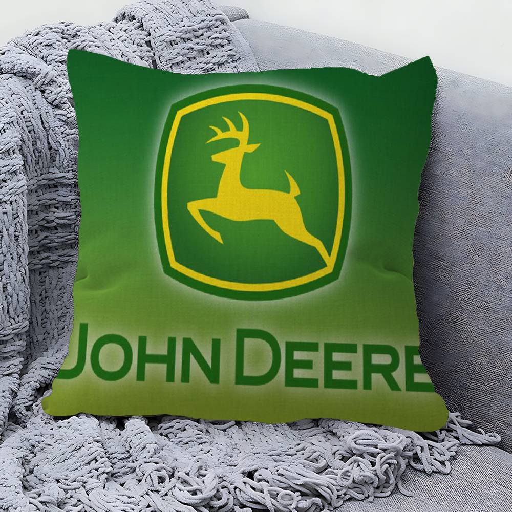 JJohnLogoDeeres Anime Cushion Cover Inches Farmhouse Decor Home Throw Pillow Covers for Couch Decorations