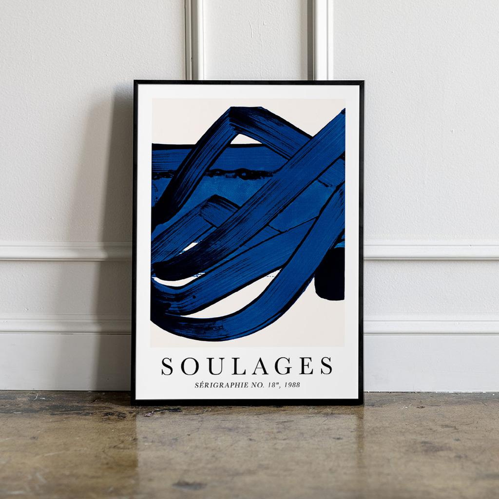 Plakat abstrakcje soulages