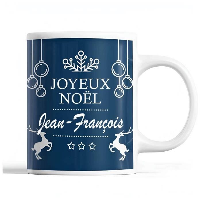 Mug - Noël Jean-François - Céramique - Imprimé Recto/Verso - 325 ml