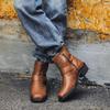 Панк-гот, мужские ковбойские сапоги в стиле вестерн, винтажные, легкие, удобные, рыцарские сапоги, осенне-зимняя обувь
