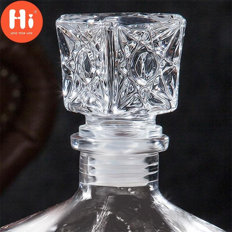 Привет креативный прозрачный стеклянный графин для виски, ликера, винных напитков, хрустальная бутылка спиртных напитков, винный графин для бара, вечерние, свадебные подарки