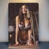 Винтажная металлическая настенная табличка 8x12 дюймов - Деревенский железный декор с предварительно просверленными отверстиями, Прочная, не требует питания, Идеальный подарок для H