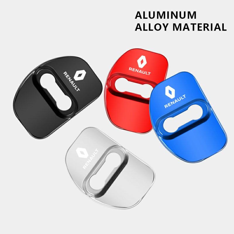 4PCS Car Styling Car Door Lock Covers Protection Accessories For Renault Megane 2 3 4 Twingo Clio Talisman Captur Sandero Duster Z555