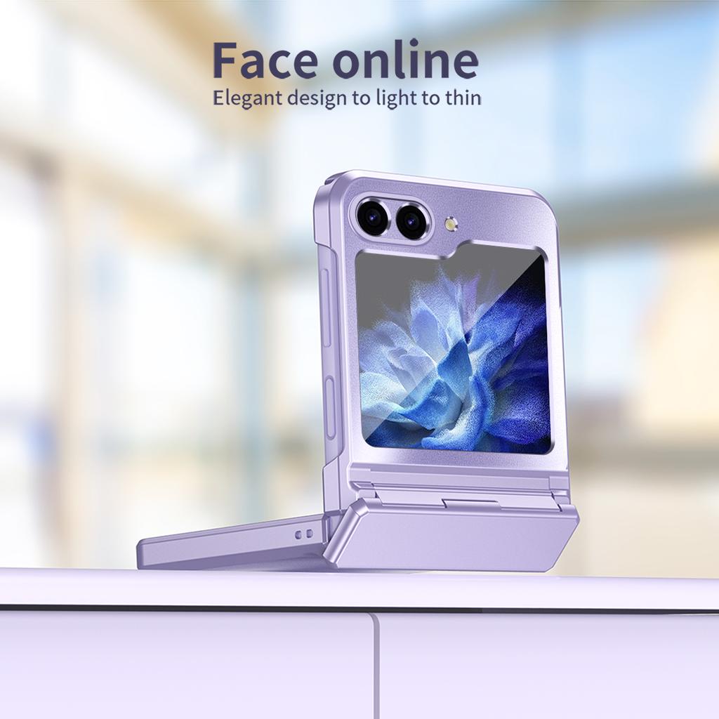 Роскошный жесткий пластиковый противоударный защитный чехол для телефона с матовым покрытием для Samsung Galaxy Z Flip 6 5 4 3, чехол с защитой шарниров