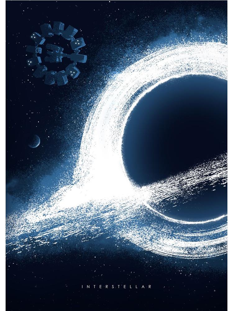 Классический научно-фантастический фильм «Интерстеллар» постер с печатью на холсте, персонажи фильма, винтажная настенная картина для гостиной, украшение дома
