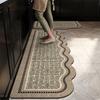 Kitchen Floor Mat Non-Slip Waterproof Oil-Proof Carpet Irregular Minimalist Line Texture Rug Home Decoration Foot Mats