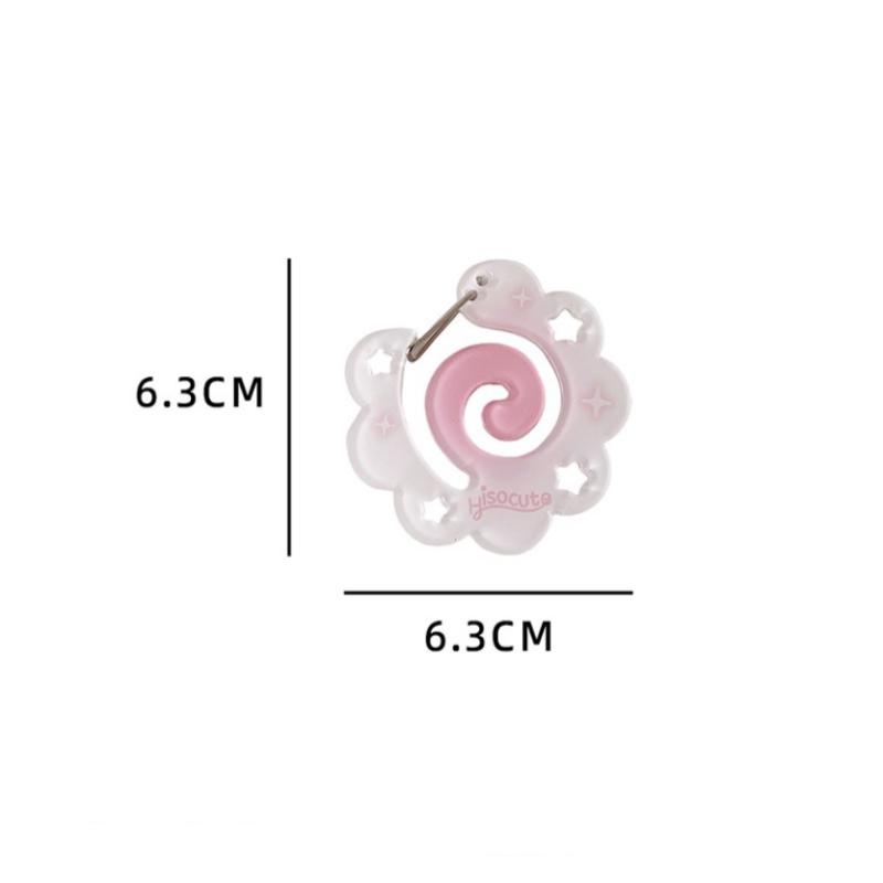Милый акриловый мультяшный держатель для брелока в стиле Инс, Кавайный брелок с фруктами, кексом, звездой, украшение для сумки, крючок для подвески
