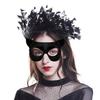 Halloween Cat Masque Half Face Lace Masquerade Masque Cat Fox Animal Cosplay Costume for Carnival Ball Party Accessories