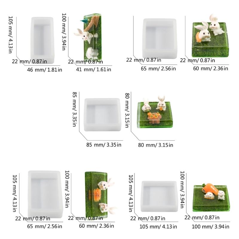 Silicone Resin Molds for Jewelry Soap Dried Flower Ornament Specimen Ornament Making Exploy Casting Molds DIY Handmade