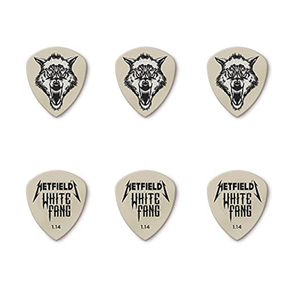 JIM DUNLOP Jim Dunlop James Hetfield Pick Case Set James Hetfield Whitefang Tin PH122T114 1.14 & 1.14