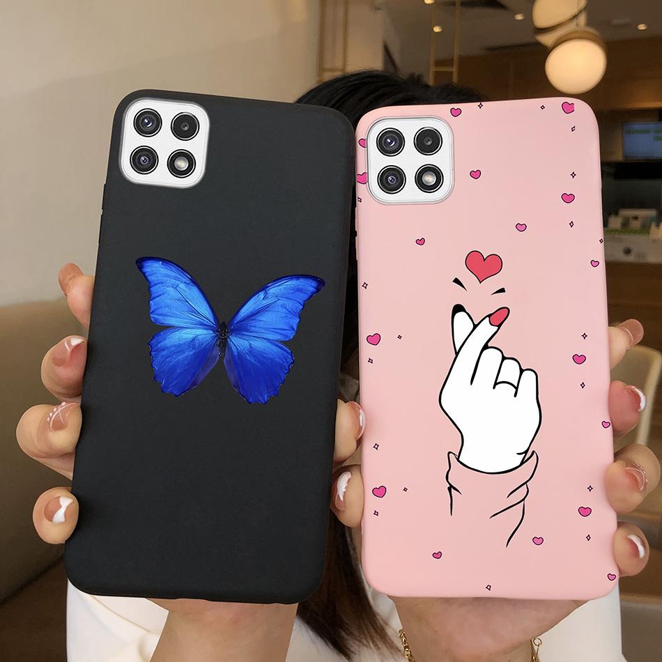 Для Samsung Galaxy A22 A22s F42 5G Чехол Милый Авокадо Силиконовая Задняя Панель Мягкая Крышка Телефона Для Samsung A 22 A 22s F 42 5G Цветной Корпус