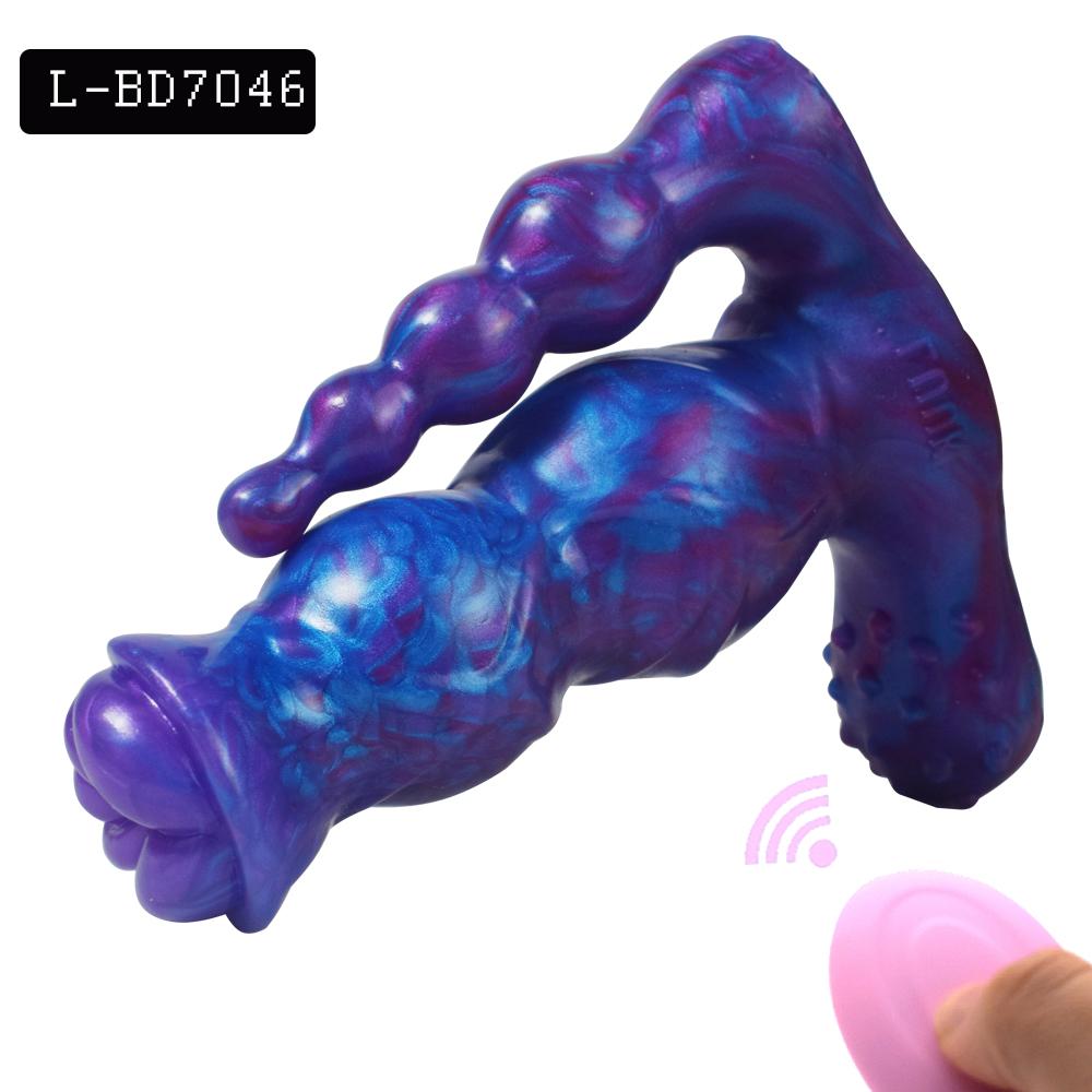 Wireless Remote Vibrator Wearable Monster Dildo Prostate Massager Masturbator Vibrating Butt Plug for Women Couple Sex Toys