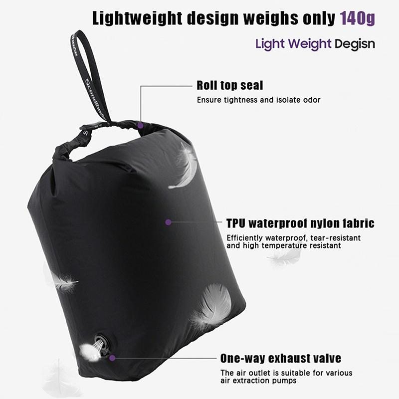 Вакуумный компрессионный мешок для хранения Портативный Большой вместимости Водонепроницаемый Дорожный мешок для багажа Мешок для одежды Пыленепроницаемый Командировка Путешествие 1 шт.