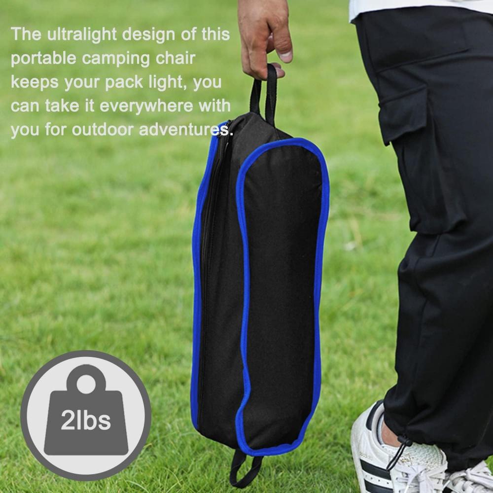 Портативный складной стул для кемпинга, легкий и компактный стул для улицы, подходит для улицы, стул для пикника с портативной сумкой для хранения