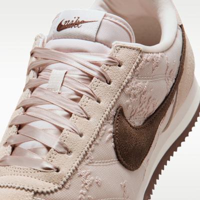 Nike Cortez Текстильные Низкие Повседневные Кроссовки Женские Розовые