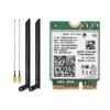 AX211NGW WiFi 6E Network Card BT5.3 Wireless Adapter Wi-Fi 6E 2 Antennas Tri-Band 2.4G/5G/6G 5374Mbps 802.11AX CNVio2