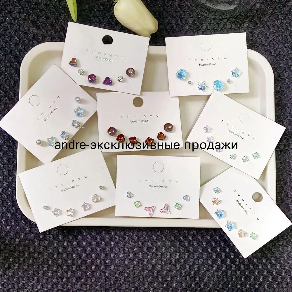 Женские серьги-клипсы квадратной формы в стиле ретро для通勤