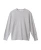 Sweatshirt Long Sleeve Fleece Embroidery One Point Logo Crew Neck Sweatshirt Basic Oxford Gray [Champion] C3-Y035L Men's