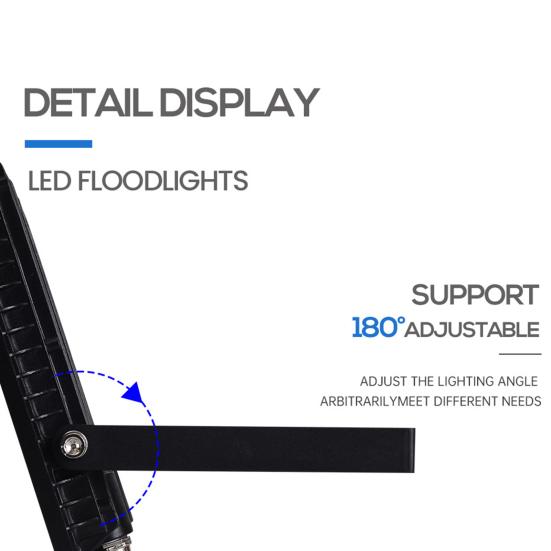 Outdoor Spotlight IP66 Waterproof Widely Used Metal Practical High Brightness Outdoor Security LED Floodlight Garden Supplies