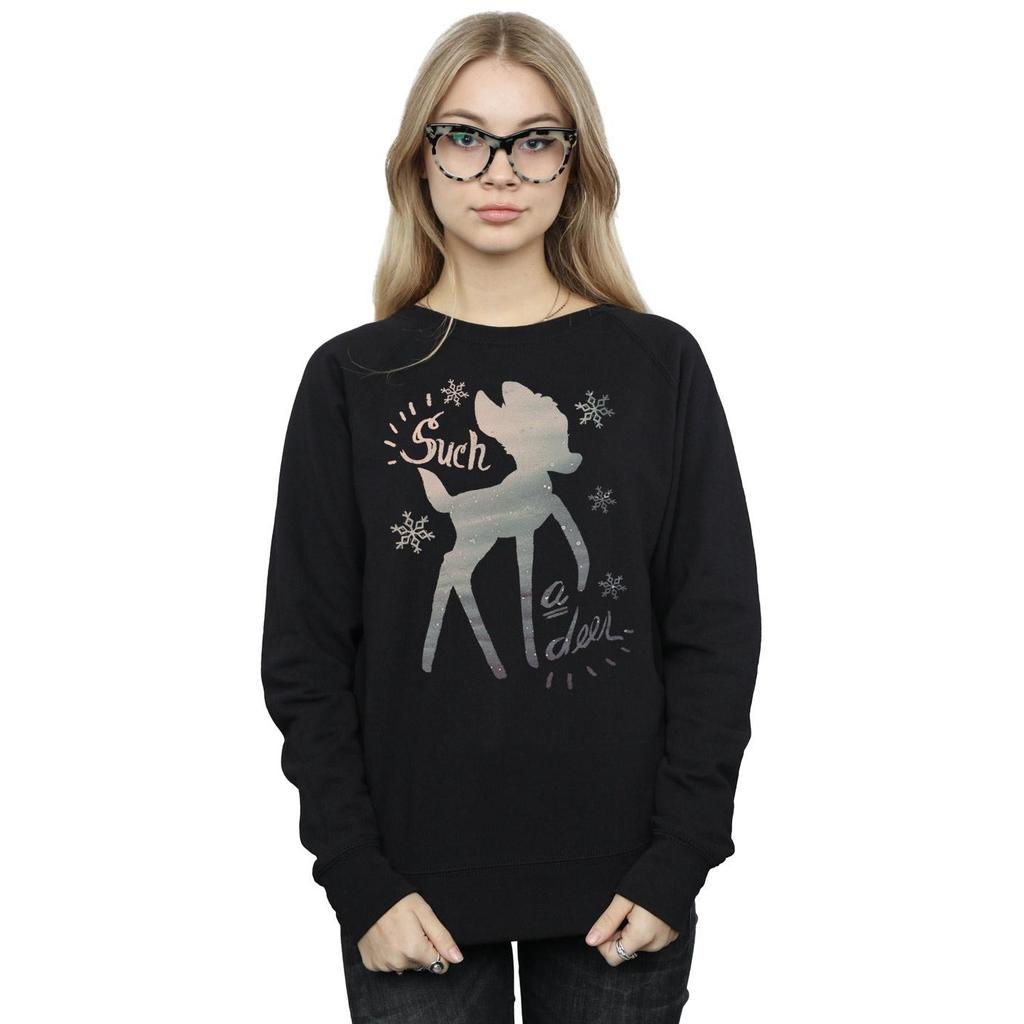 Disney Womens/Ladies Bambi Winter Deer Sweatshirt
