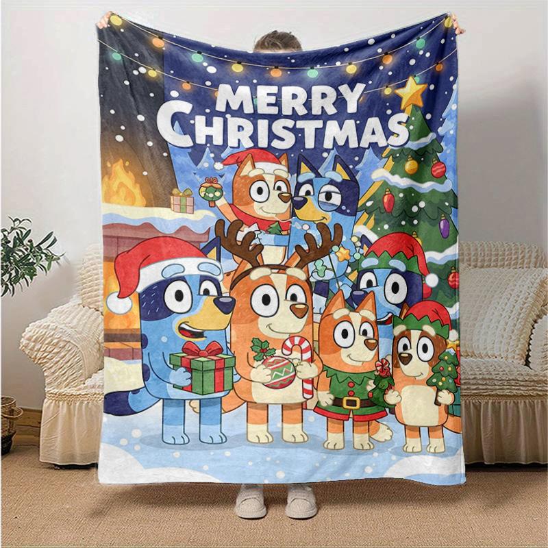 1Pc Christmas Friends Celebration Blanket Soft And Comfortable Casual Warm Camping Travel Christmas Halloween Gift M92153