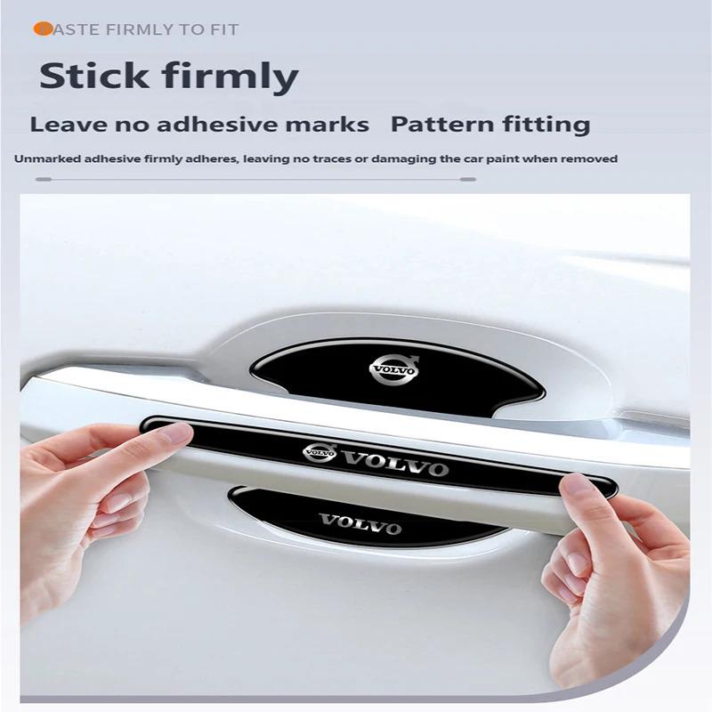 8pcs/car door handle bowl anti-scratch protective stickers Volvo XC60 XC90 S60 S80 S60L V40 V60 AWD V90 V70 XC40 car accessories