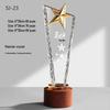 Светящийся трофей из массива дерева и кристалла - Индивидуальный award для выдающегося сотрудника или команды по продажам
