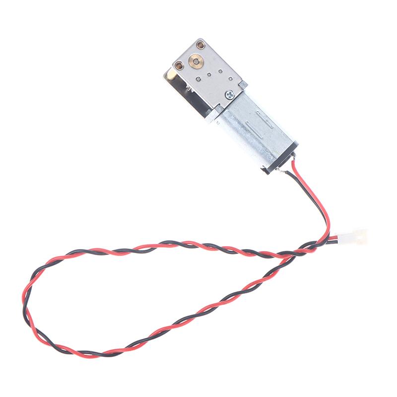 Мини N30 редукторный двигатель DC 3В-6В 12 об/мин Одинарный длинный вал Низкая скорость Высокий крутящий момент Червячный Полностью металлический редукторный двигатель Прямоугольный Робот