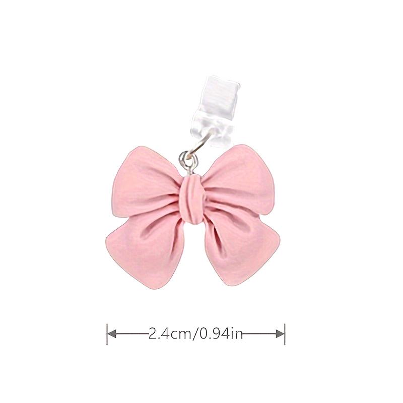 Заглушка от пыли для телефона, милый бант, аксессуар для телефона, подвеска, украшение для iPhone, интерфейс зарядки Type-C