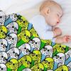 Too Many Birds! - Budgie Squad 1 Throw Blanket Polar Flannels Beautifuls Hairy Blankets