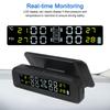 Smart Car Digital TMPS With 4 External Sensors Auto Security Alarm LCD Display Tire Pressure Monitoring System Solar Power