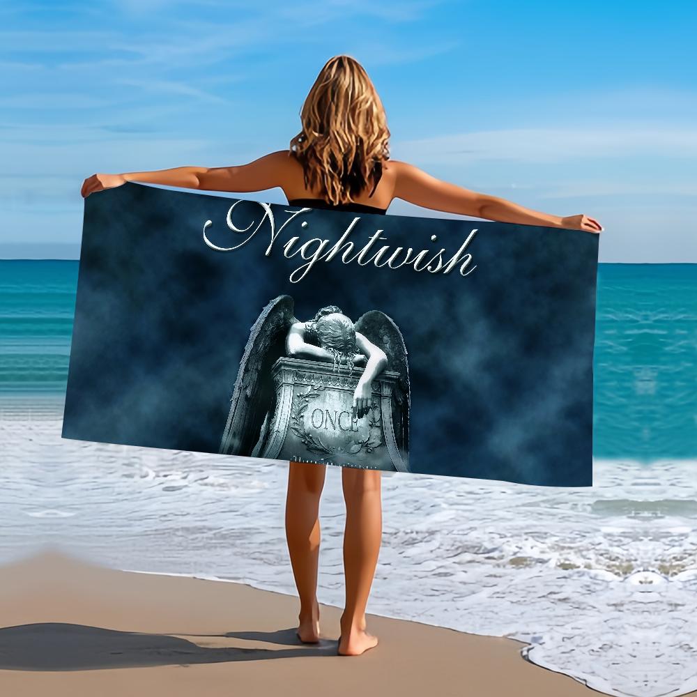 Полотенце Пляжное Ванное Повязка Быстросохнущая ALBUM Легкое Nightwish Портативная Сауна Кемпинг Бассейн Путешествие