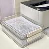Large-Capacity Transparent Plastic Document Storage Box for Exam Papers, Registration, and Certificates