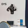 Male Abstract Sculpture Resin Art Wall Decor Human Body Statue Wall Mount Artistic Figure Sculpture for Home Living Room Gallery