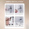 Stainless Faucet Extender 1080° Swivel Dual Mode Water Tap Nozzle Tool Splash-Proof Faucet Nozzle Adapter Kitchen Accessory