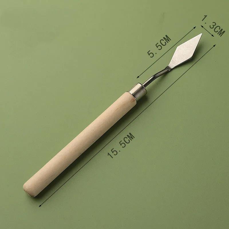 7 шт./Коллекция Нержавеющая Сталь Мастихин Палитра Скребок Художник Ремесла Масляная Живопись Скребок Для Масляной Живописи Гуашь Точечная Лопатка